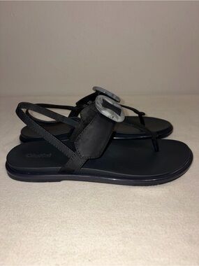 OluKai La‘i Slingback Women’s Sandals Size 10 Black Buckle